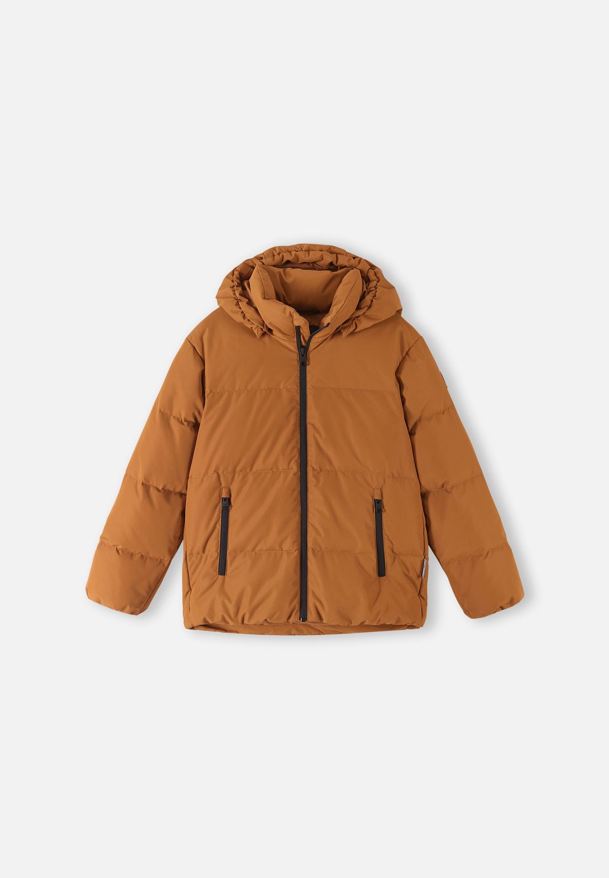 Reima Down Jacket - Paimio - Cinnamon Brown and Navy Blue