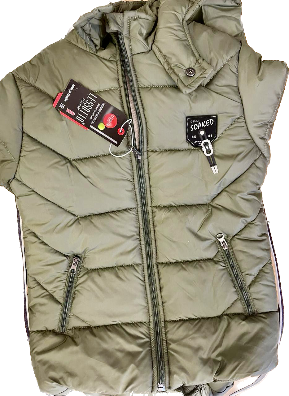 Stylish Boys Puffer Coat with Hood