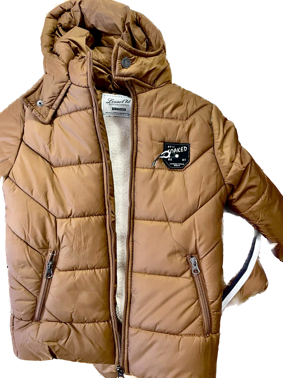 Stylish Boys Puffer Coat with Hood