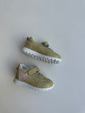 Genuine Leather Shoes w/ Orthopedic Insole - Light Green Sneakers