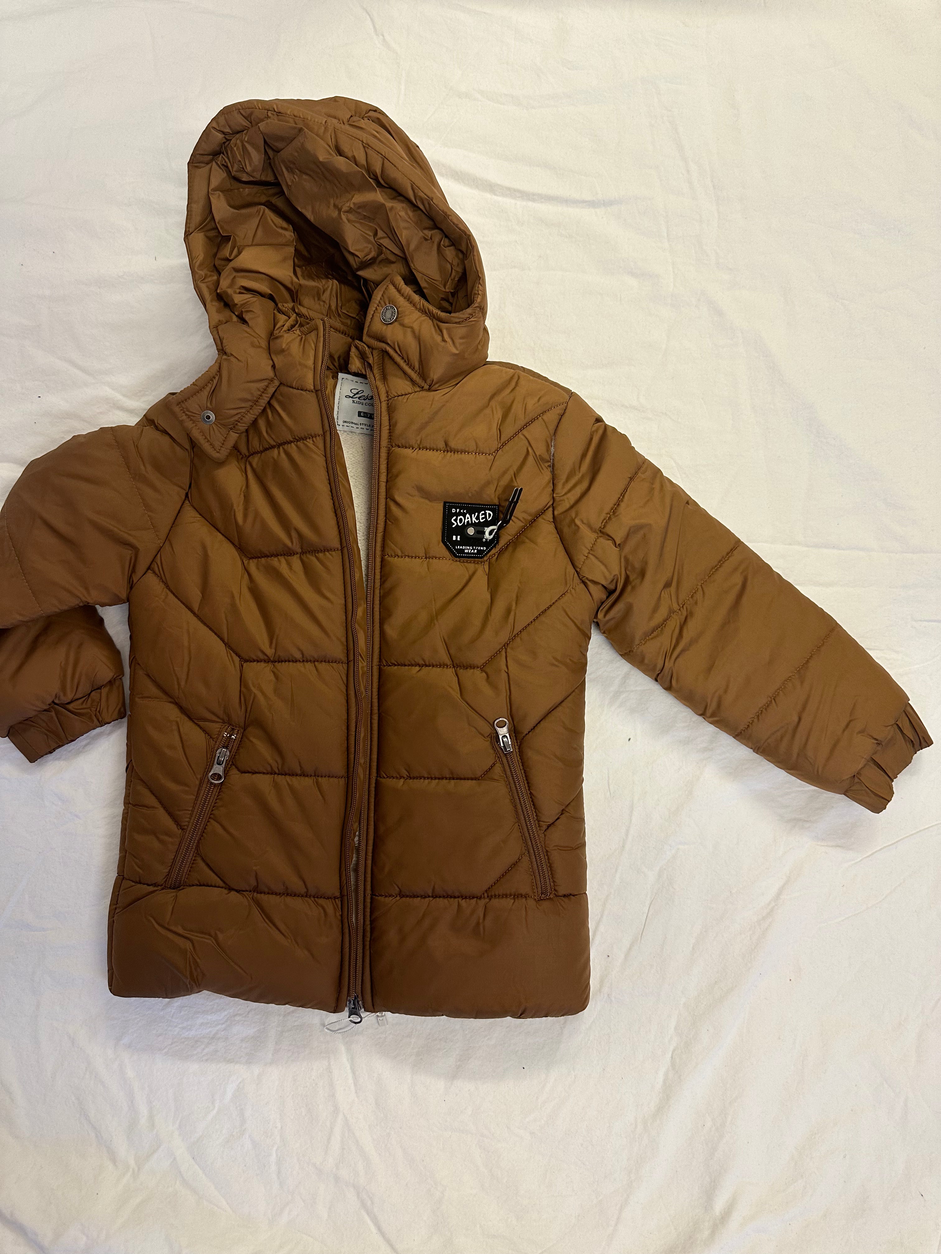 Stylish Boys Puffer Coat with Hood