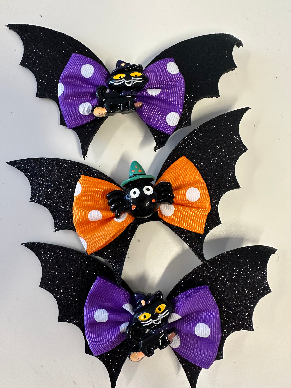 Halloween bows, barrettes, and clips for children, adults, toddlers