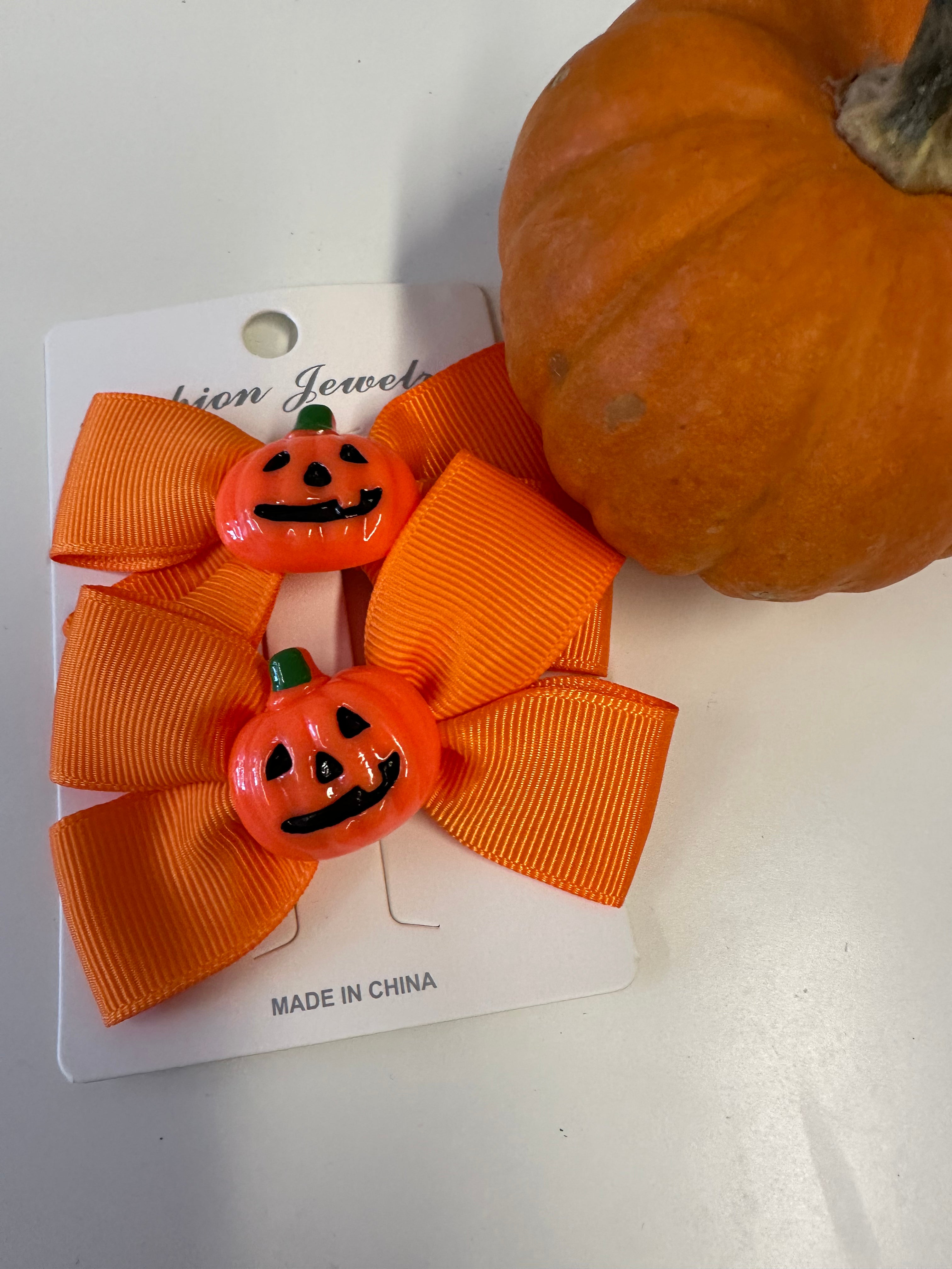 Halloween bows, barrettes, and clips for children, adults, toddlers