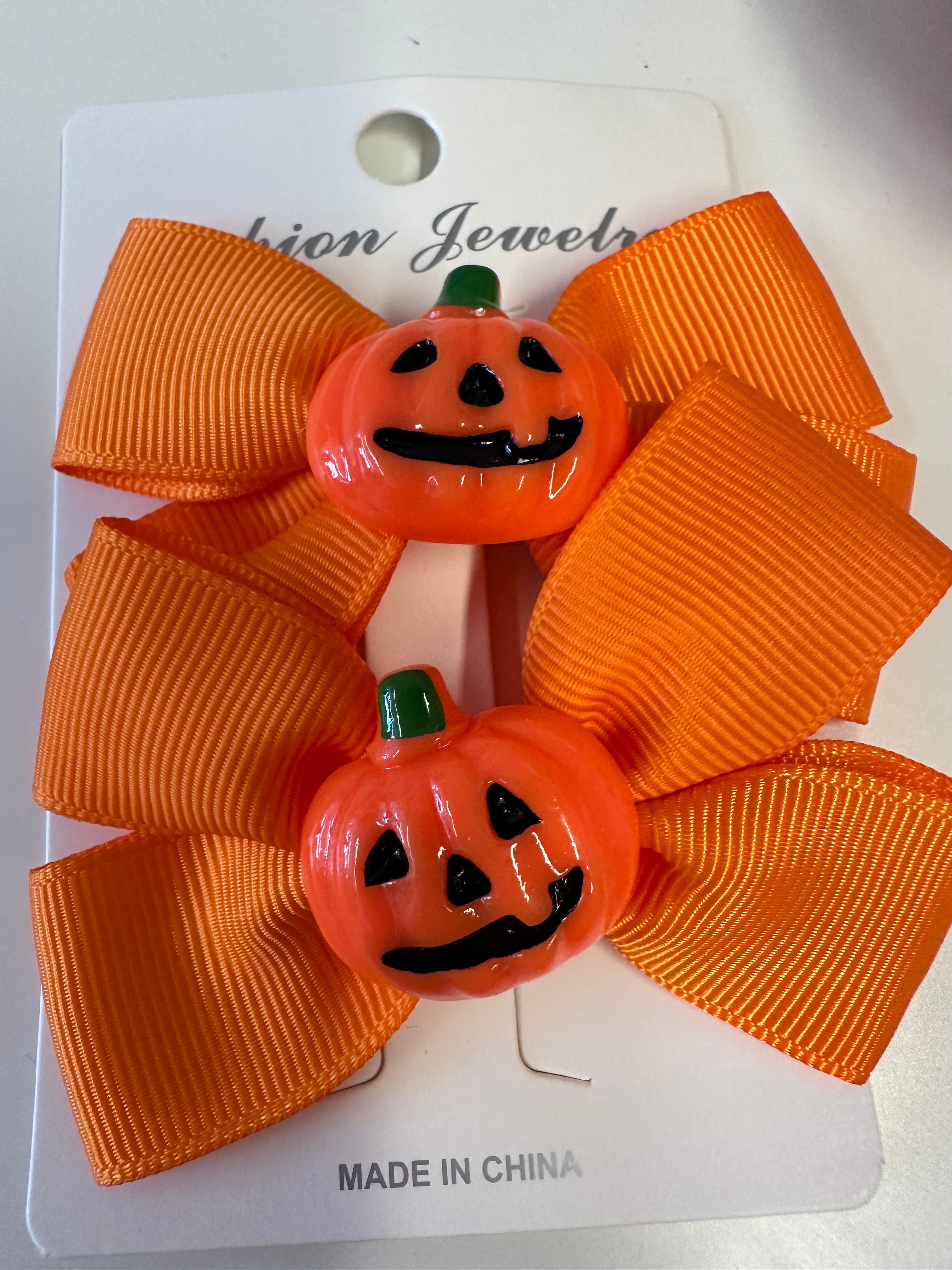 Halloween bows, barrettes, and clips for children, adults, toddlers