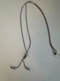 Sterling Silver Lariat Necklace