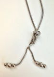 Sterling Silver Lariat Necklace