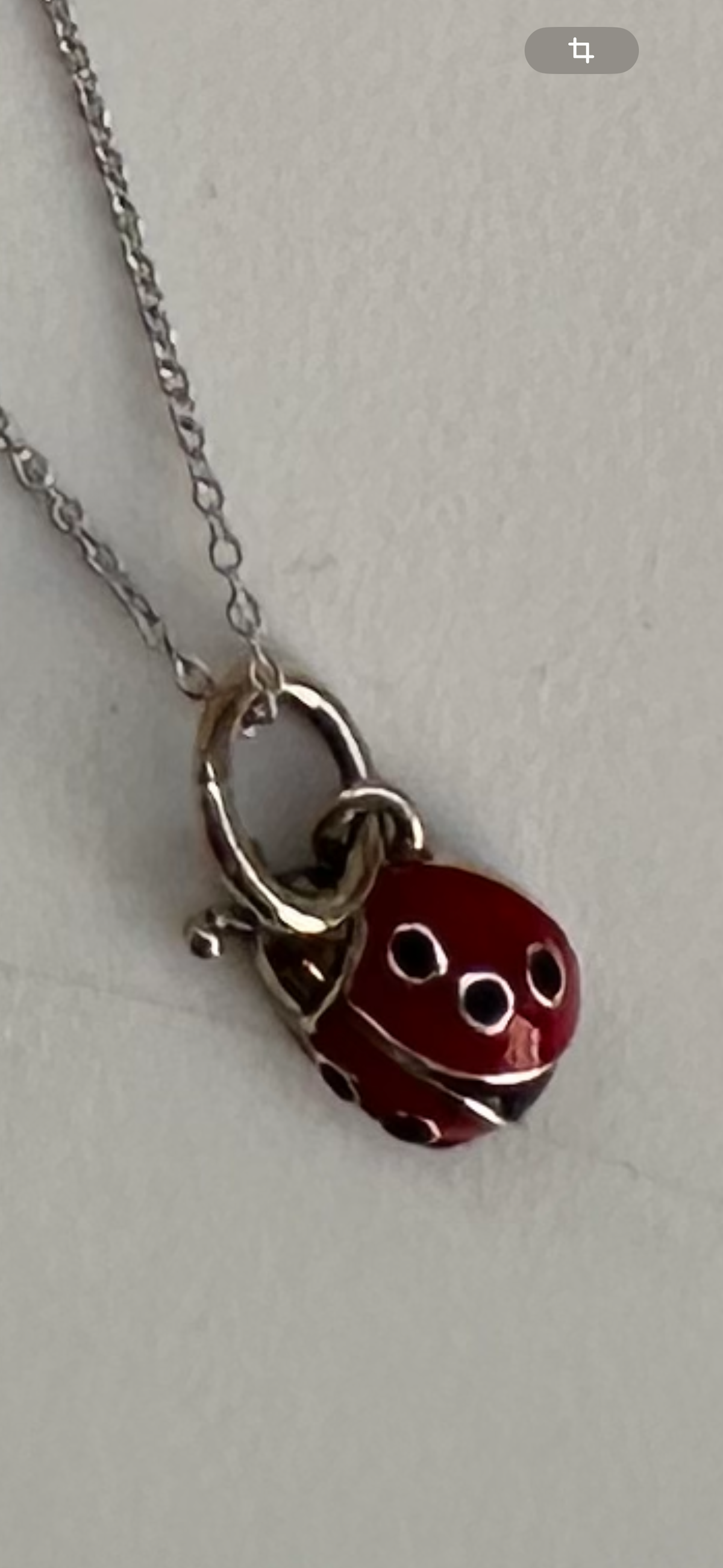 Sterling Silver Ladybug Necklace