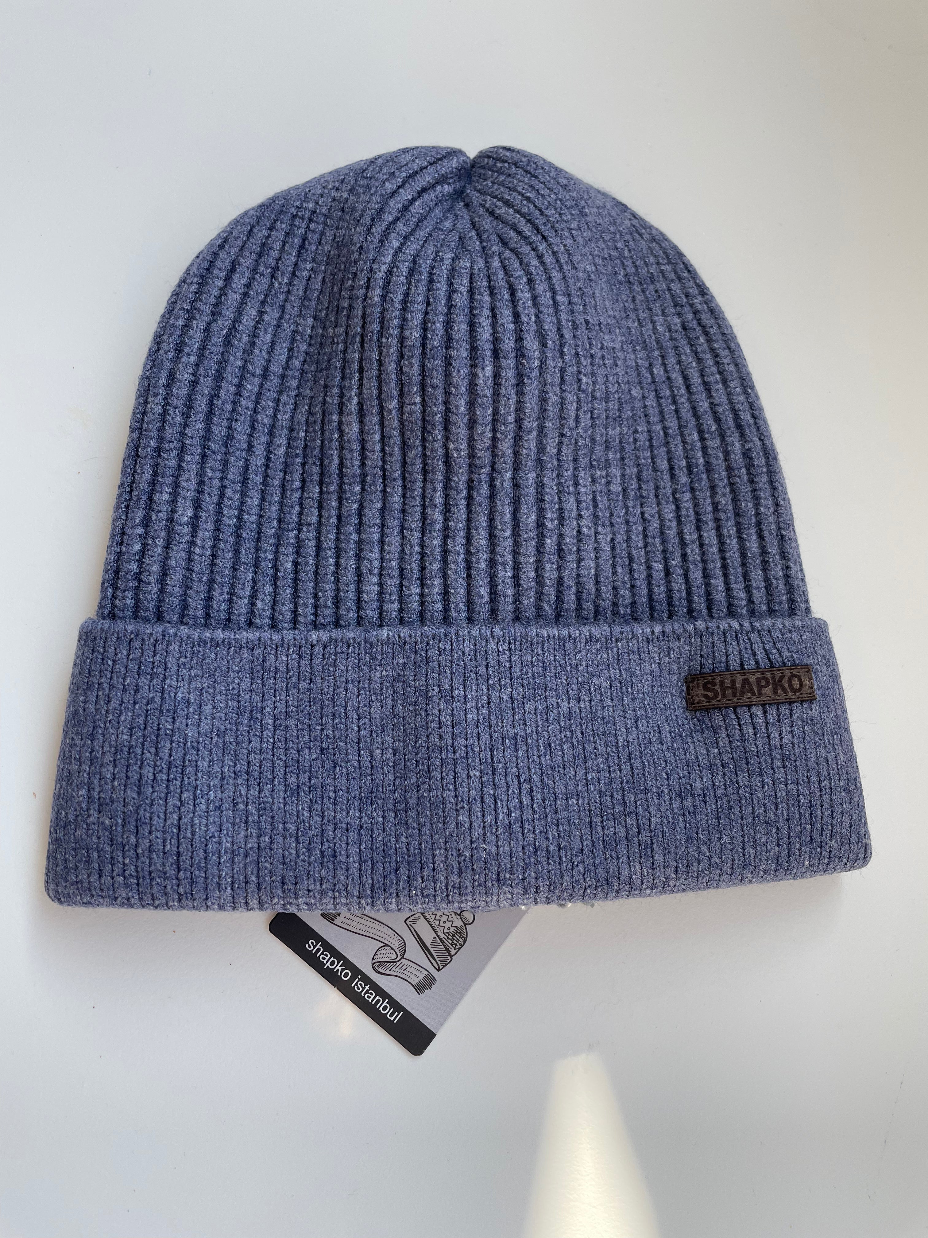 Big Kids Cashmere Blend Soft Ribbed Knit Hat (unisex)