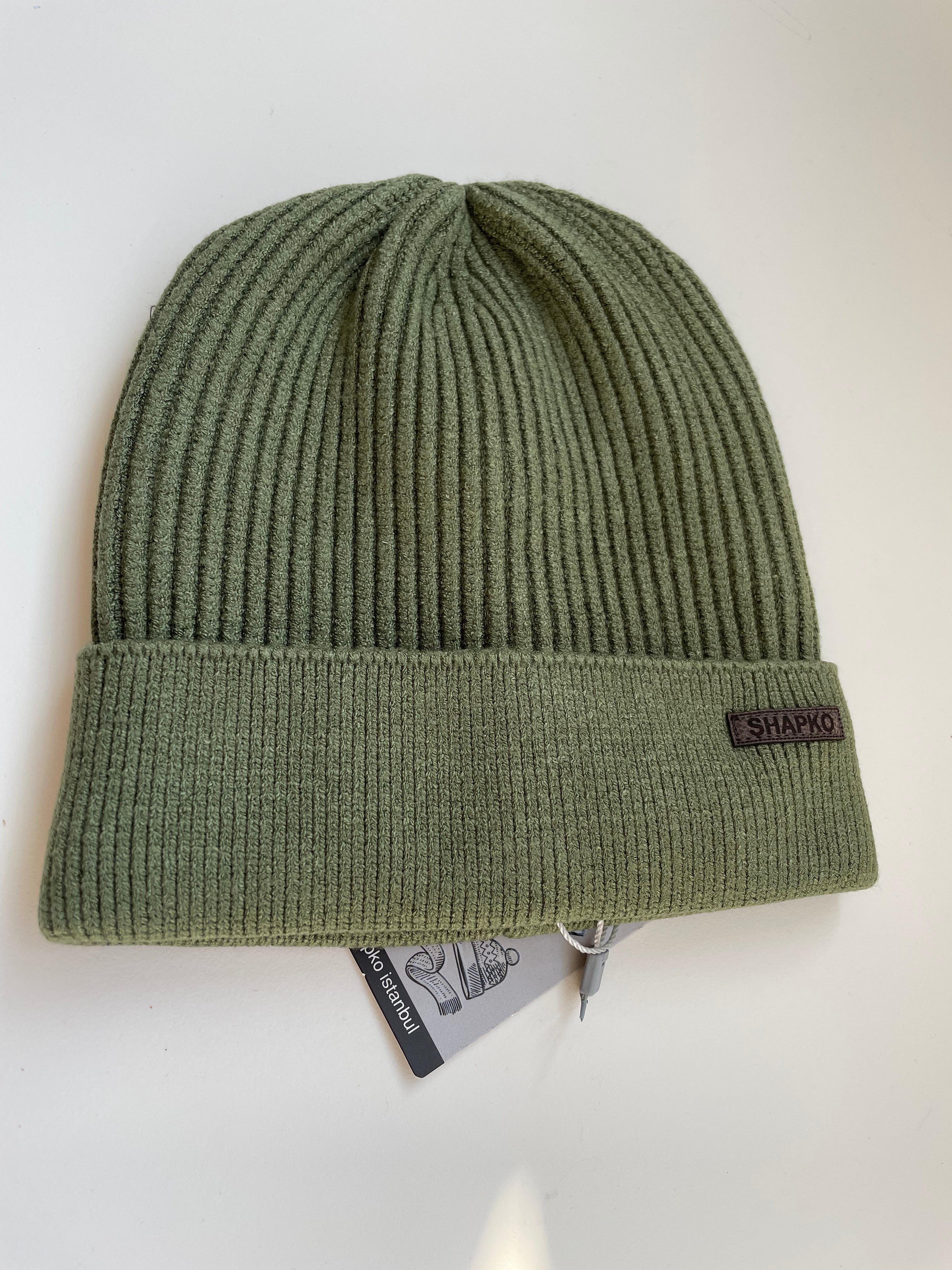 Big Kids Cashmere Blend Soft Ribbed Knit Hat (unisex)