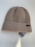 Big Kids Cashmere Blend Soft Ribbed Knit Hat (unisex)