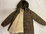 Puffer Coat with Hood (with Faux-Sherpa Lining)