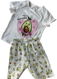 Comfy 100% Cotton Lounge Set with Avocado Graphic