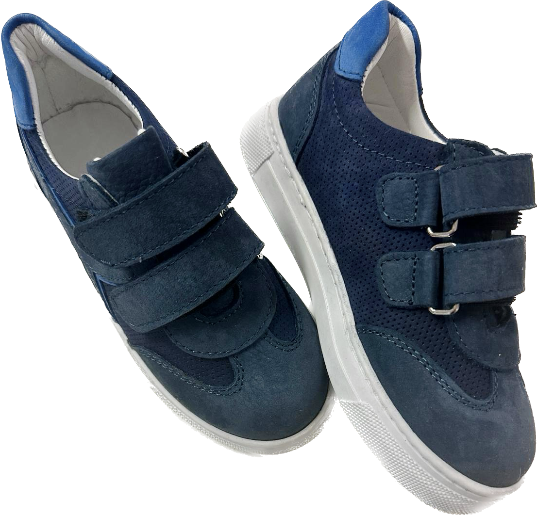 Genuine Leather Shoes w/ Orthopedic Insole - All the Blues Sneaker