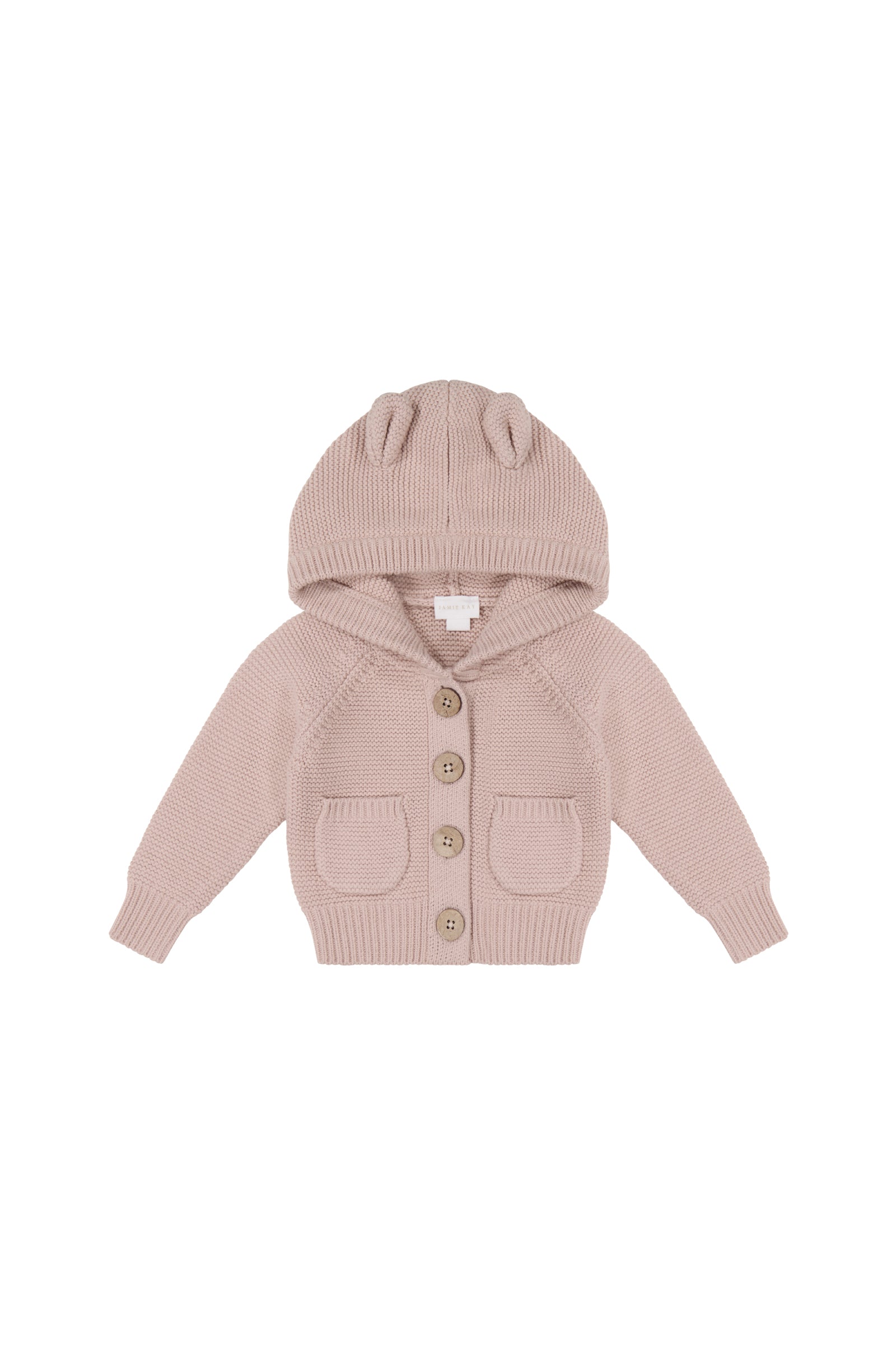 Sebastian Knitted Jacket/Cardigan - Pink Calico - Cloud Nine Soft