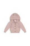 Sebastian Knitted Jacket/Cardigan - Pink Calico - Cloud Nine Soft