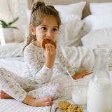 BellaBu Bear Milk and Cookies Original Bamboo Kids Pajamas