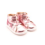 Old Soles Girl's Parade Pink Frost Genuine Leather Shoes